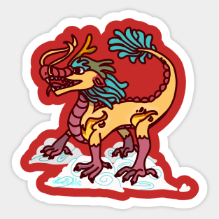 Dragon Doodle Sticker